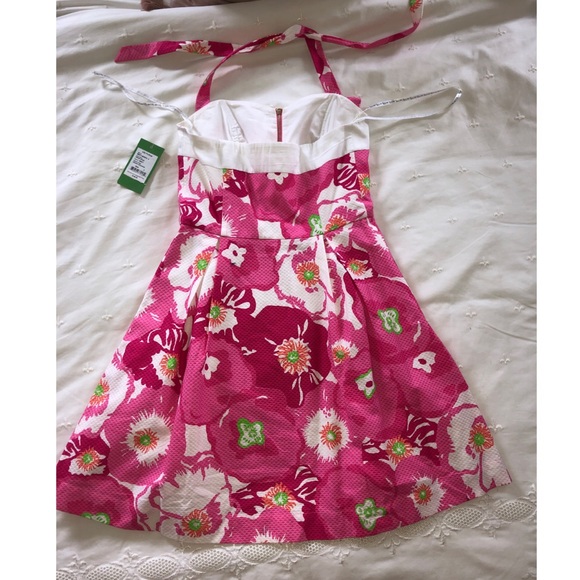 Lilly Pulitzer Pink Floral Zip up Dress: NWT! - Picture 3 of 6